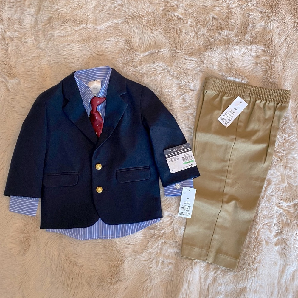 🆕 NWT | Nautica | 4 Piece Suit, 18 Months